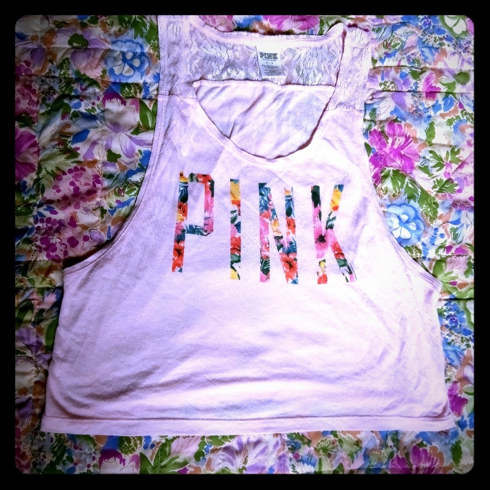 PINK crop top EUC